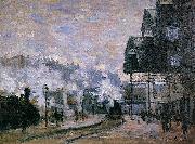 Claude Monet Saint-Lazare Station, the Western Region Goods Sheds painting